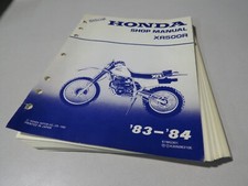 Honda Factory Shop Service Manual 83~84 XR500R XR500 R 61MG301