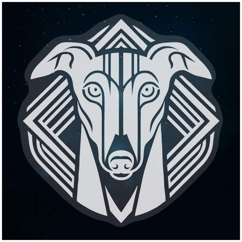 Art deco greyhound - greyhound', static