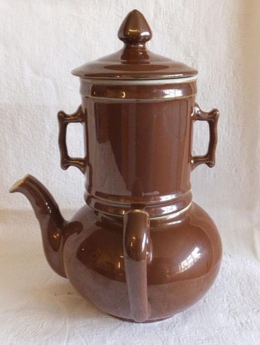French brown porcelain - porcelain, coffee