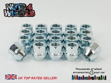 20 x Chrome Open Wheel Nuts