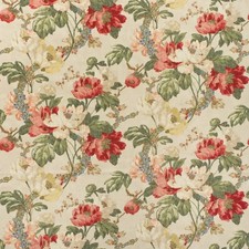 Andrew Martin Antique Floral Print Fabric- Peony / Natural 1.30 yds AM100449.916