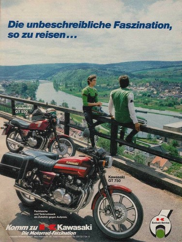 Kawasaki 750 advertising - kawasaki,
