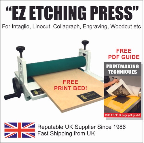 Etching press intaglio - etching,