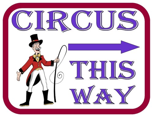 Circus vinatge style metal - style,