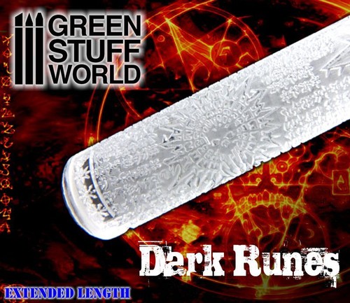 Rolling pin dark - runes, runic