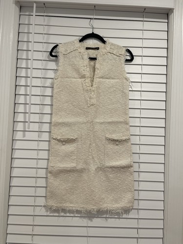 Zara classic white tweed - white,