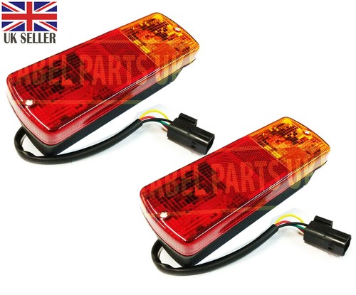 Pair rear light unit for - rear, jcb