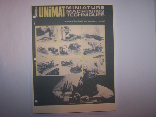 Unimat miniature machining - miniature,