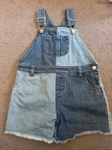 Girls denim shortalls - f&f, girls'