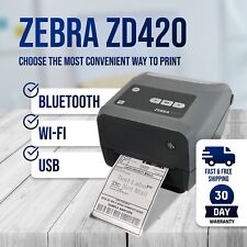 Zebra ZD420 (GK420D Replaces) Direct Thermal Transfer Barcode Printer BT WiFi