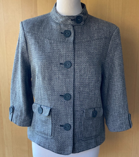 Next grey tweed sleeve - 3/4,