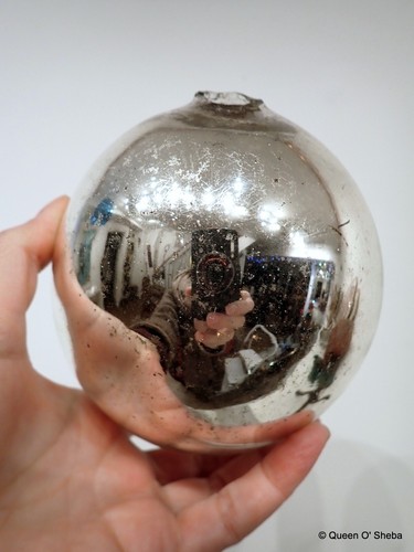 Witch ball christmas ornament - witch,