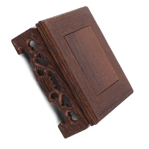 Wooden square vase base - vase,