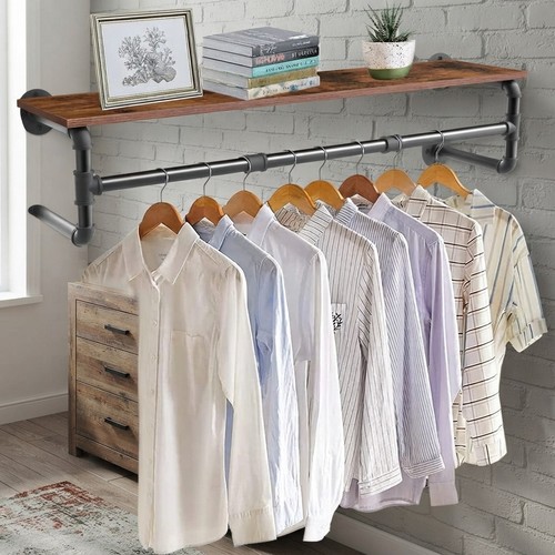 Industrial pipe clothes rail - pipe,