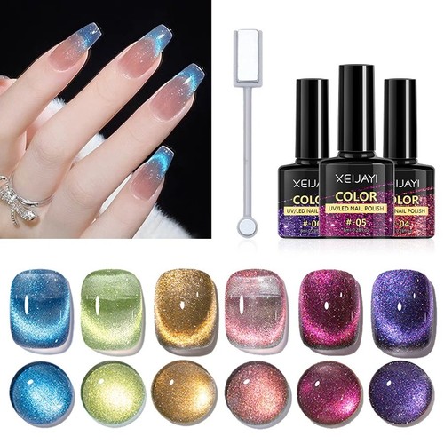 6pcs cat eye gel - cat, nail