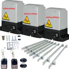 800/1200/2000KG Automatic Sliding Gate Opener Electric Door Opener w/4m Racks UK
