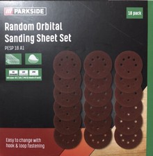 Parkside Random Orbital Sheet Set For Parkside Multi Sander PMFS200 A1 / B2 / C3