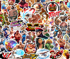 25/50 Street Fighter Sticker Pack - Waterproof Vinyl - Cammie Chun-Li Ryu Vega