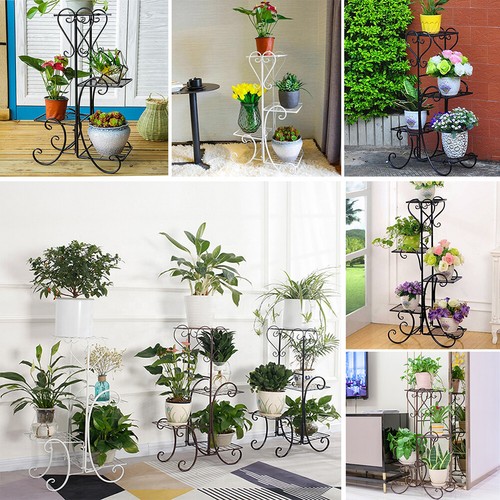 Metal wooden plant - metal/wooden, stand