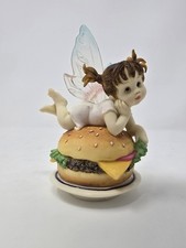 Enesco My Little Kitchen Fairies Cheeseburger Fairie Figurine 2003 #112911