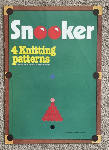 Knitting pattern snooker - pattern,