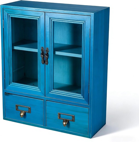 Narrow vintage pine apothecary - narrow,