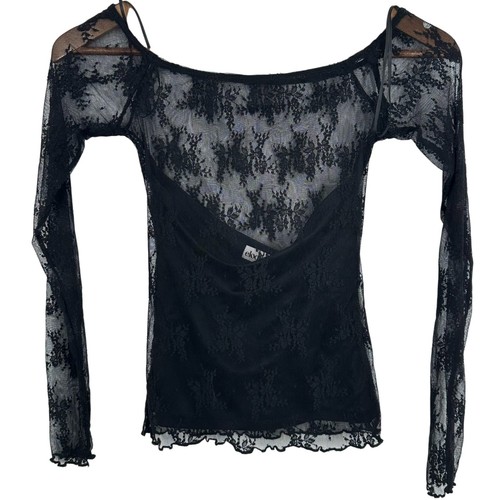 Elodie sheer black floral lace - elodie,