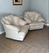 Two vintage armchairs.