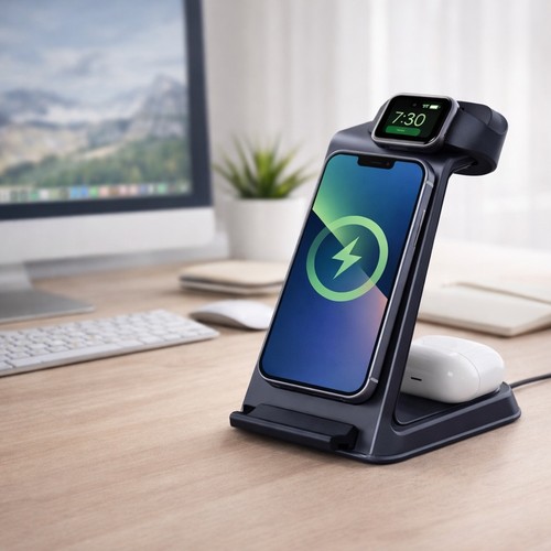 3in1 wireless charger charging - wireless,