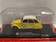 Citroen 2cv Taxi Yellow cab AUTOPLUS 1:43 Diecast Modelcar
