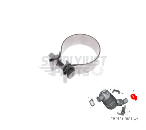 Exhaust cat dpf clamp - /, for