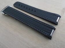 Black Rubber Watch Strap to