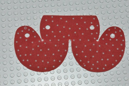 Lego dark red cloth bed - red,