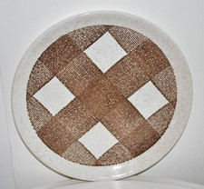 Biltons Dinner plate- Brown Check  Celtic- Vintage tableware- Decorative GC