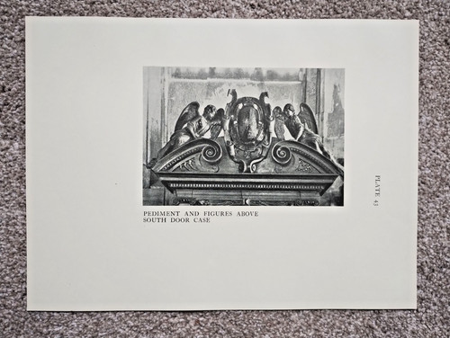 Pediment above south - pediment,