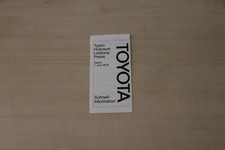 154610) Toyota Starlet Carina Celica - Prices & Extras - Brochure 06/1978