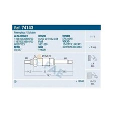 FAE 74143 GLOW PLUG FOR ALFA