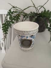 Vtg Blue & Cream Floral Yankee