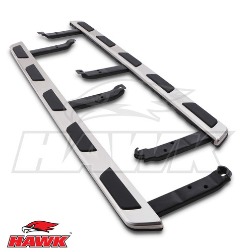 Aluminium side steps - side,