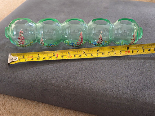 Unusual uranium bud vase hand - vase,,