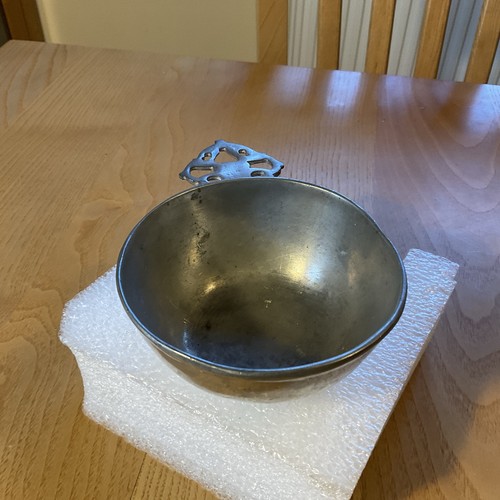 Pewter porringer norwegian - porringer,