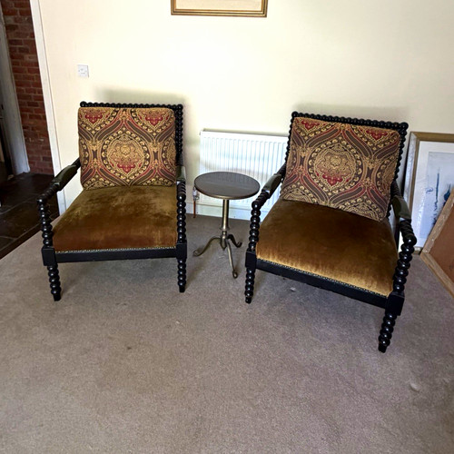 Victorian style bobbin chairs