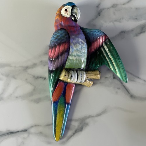 Colorful ceramic macaw parrot - macaw,
