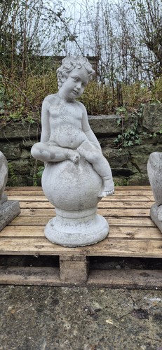 Classical cherub concrete - cherub,