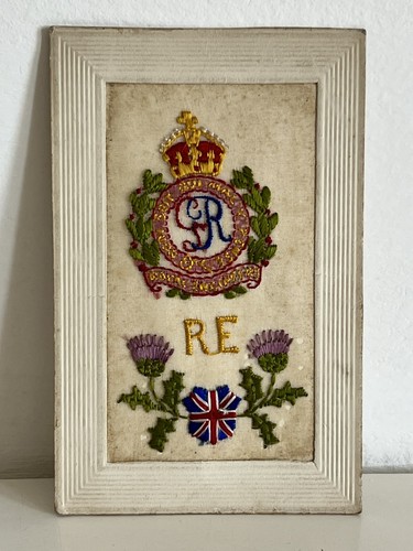 Ww1 embroidered silk postcard - ww1,