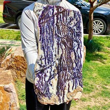 5.64LB  Zebra Marble End Plate Cabbing Lapidary Carved Spiritual Chakra Utah