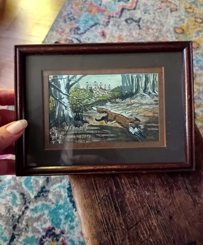 Fox escaping the - a,