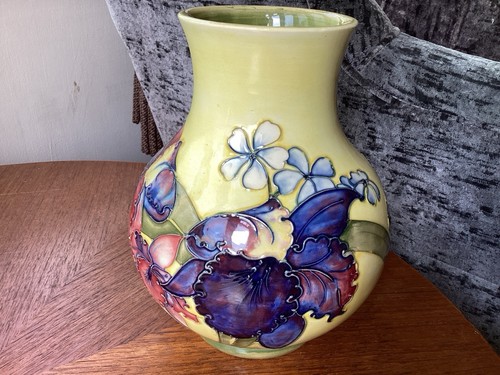 Moorcroft baluster vase yellow - vase,