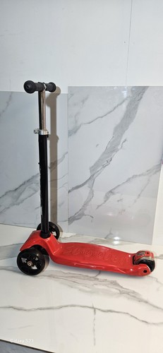 Kids wheel scooter red led - 3,