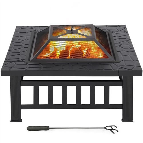 Outdoor square fire pit metal - pit,